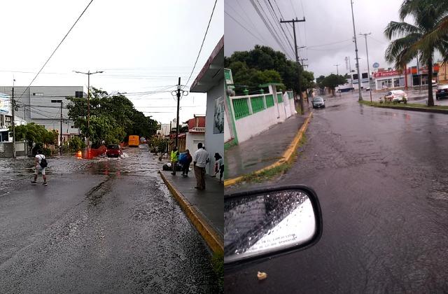 Entrada de Frente Frío deja lluvias e inundaciones en Veracruz