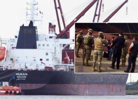 Buque con cargamento de cocaína fue detenido en Tuxpan