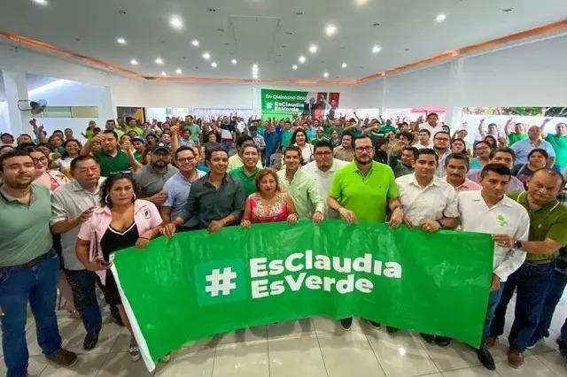 Claudia Sheinbaum, con respaldo del 95% de miembros del Partido Verde 
