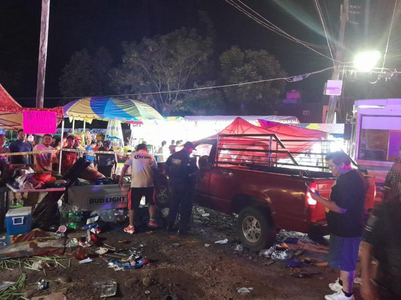 Camioneta arrolla a 11 personas en fiesta patronal de Martínez de la Torre