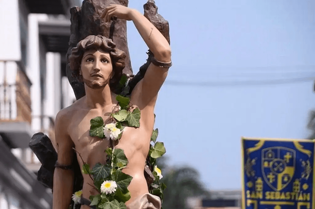 Roban figura de San Sebastián, patrono de los pescadores de Veracruz