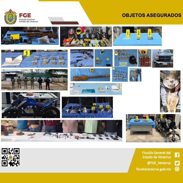 En 7 días, fiscalía detuvo a 23 personas en operativos en Veracruz