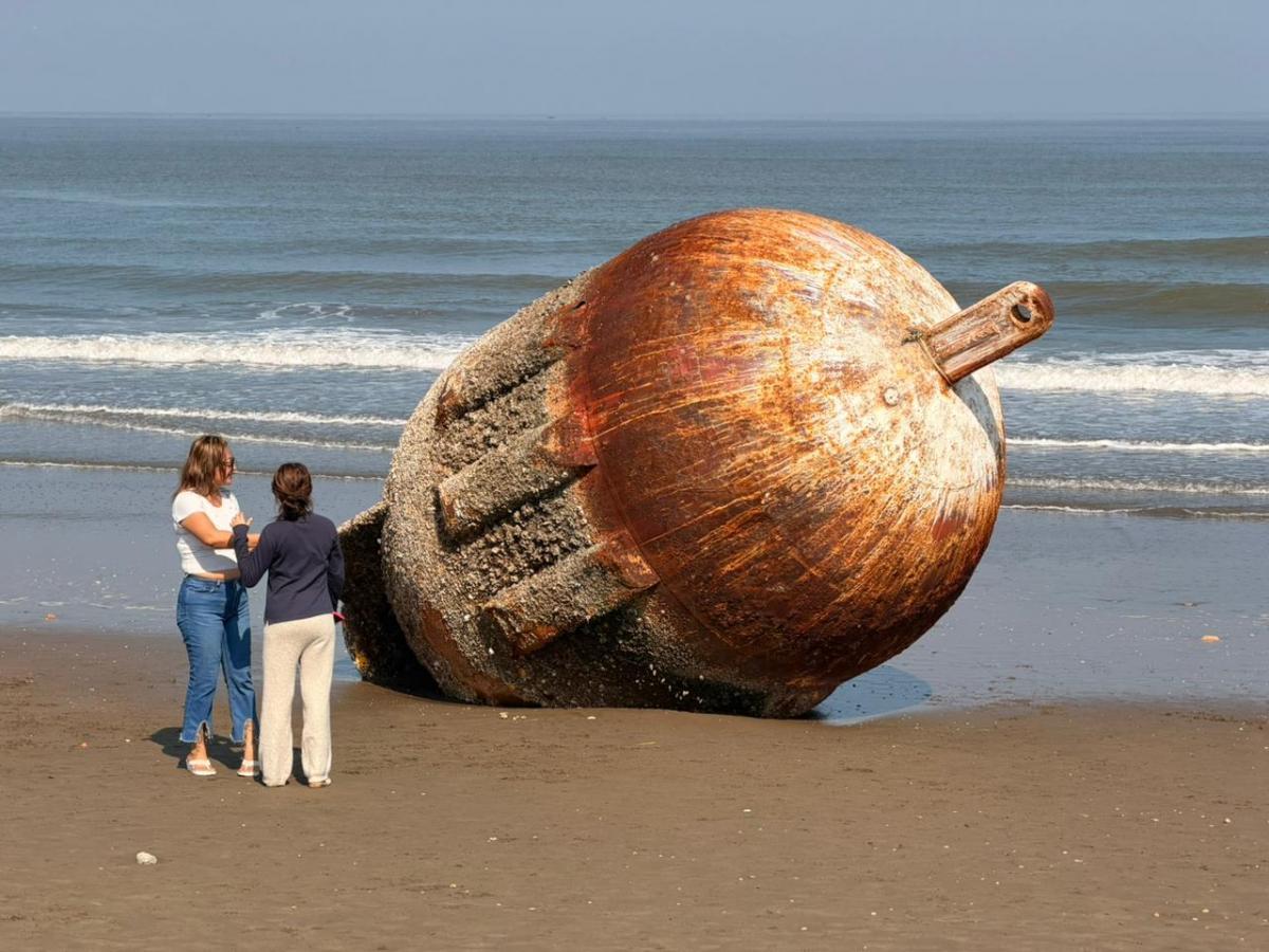 Boya encalla en Coatzacoalcos y se vuelve atractivo turístico |  e-veracruz.mx