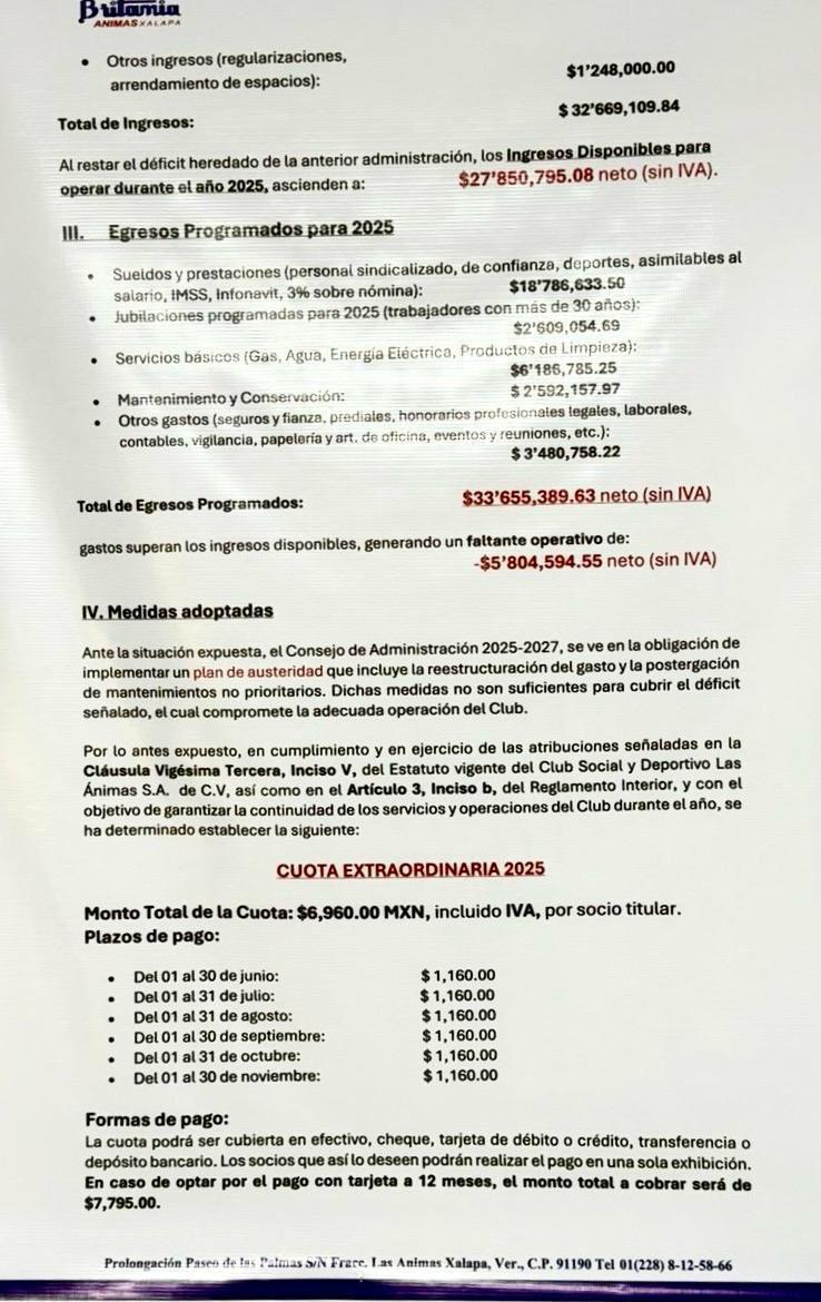 Exponen presunto desfalco de 7.5 mdp a Club Britania de Xalapa