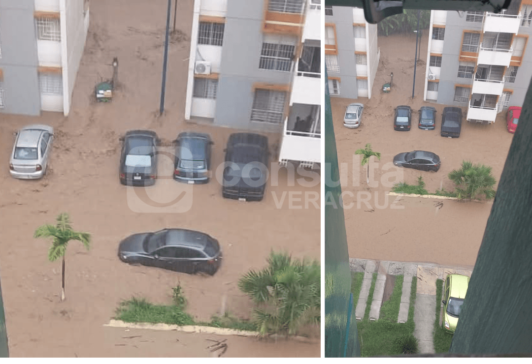 Tormenta inunda la zona sur de Xalapa y comunidades de Emiliano Zapata