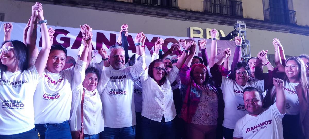 Daniela Griego y Morena se quedan con Xalapa; MC es segunda fuerza