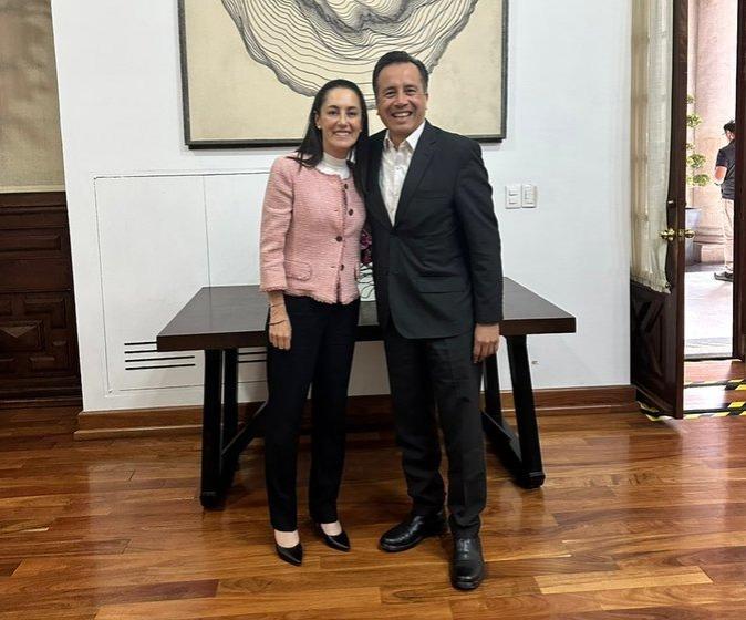 Se reúne Cuitláhuac con Claudia Sheinbaum en CDMX