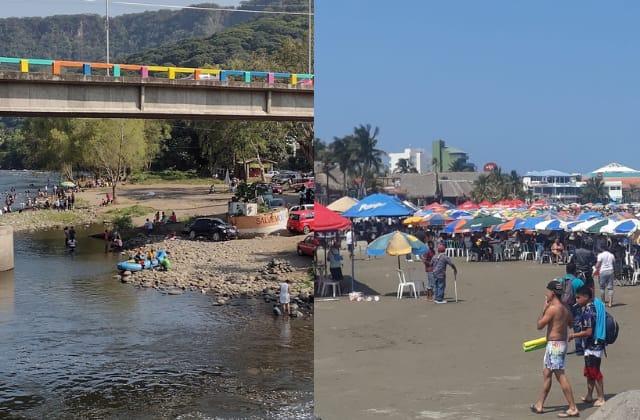 Turistas abarrotan costas y ríos de Veracruz en 'puente'