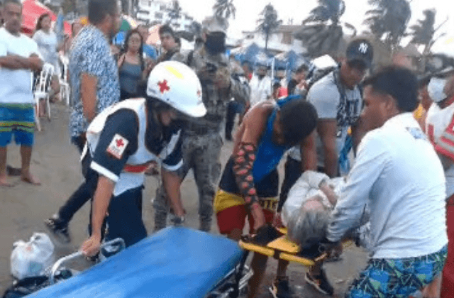Mujer estuvo a punto de ahogarse en playas de Veracruz