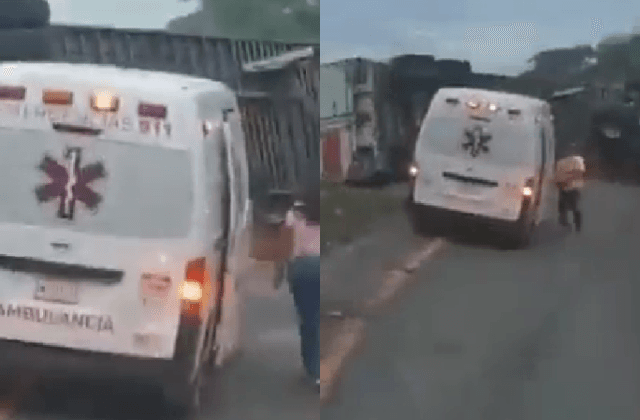 VIDEO: Presuntos paramédicos rapiñan tráiler en la Córdoba-Veracruz