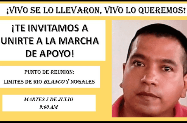 Harán marcha en Río Blanco por Miguel Ángel, desaparecido en Nogales