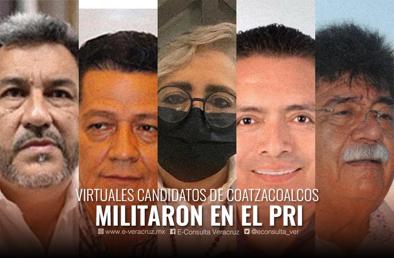 4 políticos ligados al PRI y uno de Morena buscan alcaldía de Coatza
