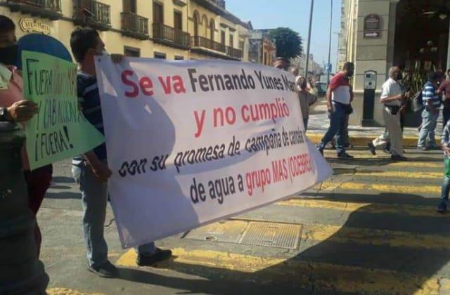 A 5 años de despido injustificado del SAS, protestan en Veracruz