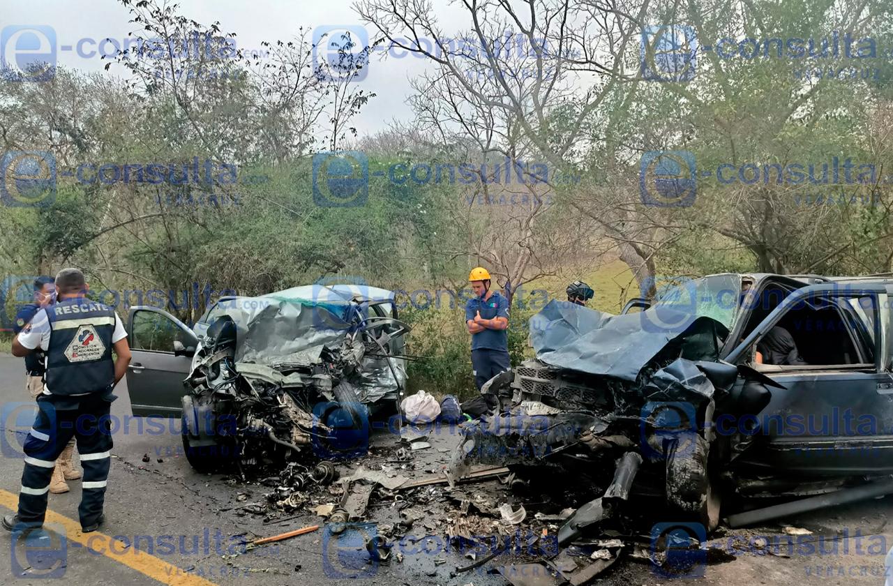 Fatal accidente sobre la Tuxpan-Tampico, deja 3 muertos y 4 heridos