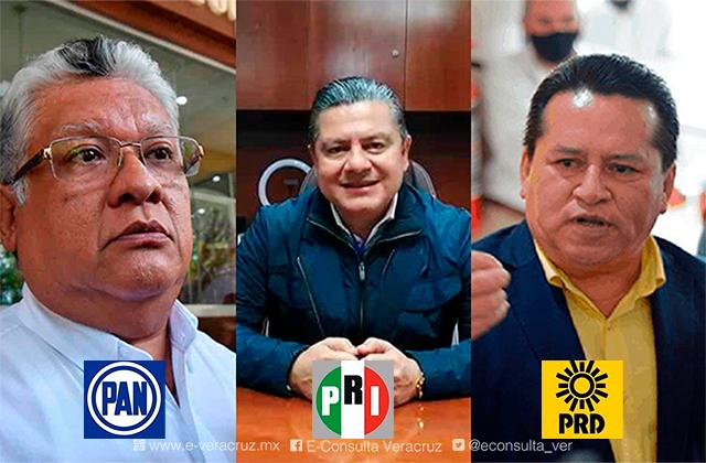 Así repartirán PAN, PRI y PRD 103 candidaturas locales en Veracruz