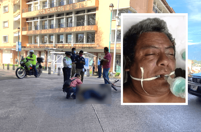 Buscan a familia de adulto atropellado en el centro de Xalapa