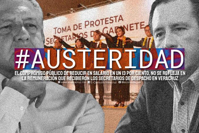 ¿Austeridad? Secretarios de Cuitláhuac ganan más que sus antecesores con Yunes