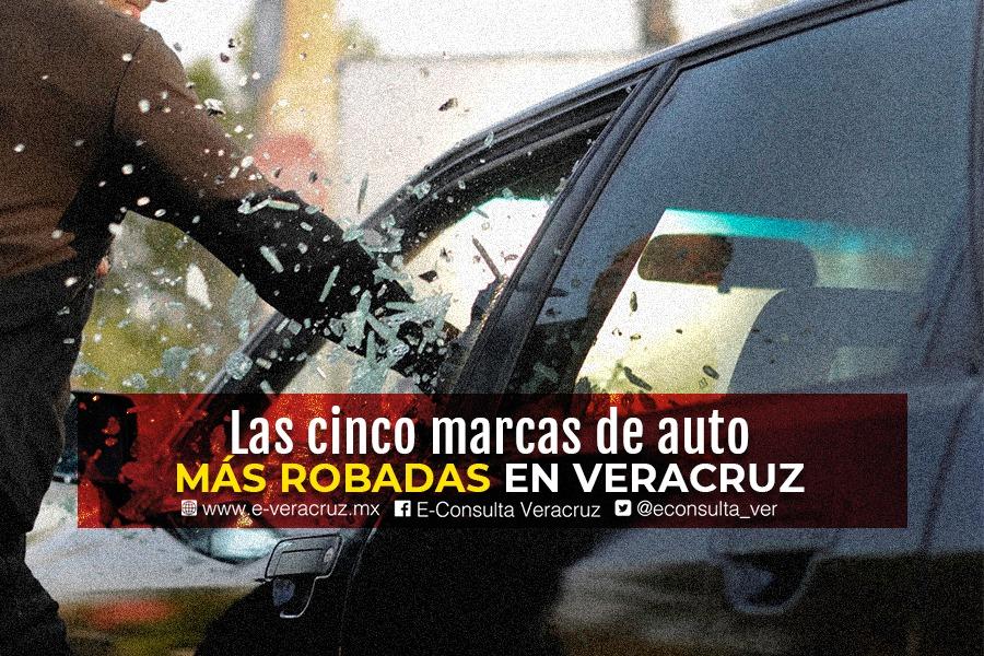 Las cinco marcas de autos más robadas en Veracruz
