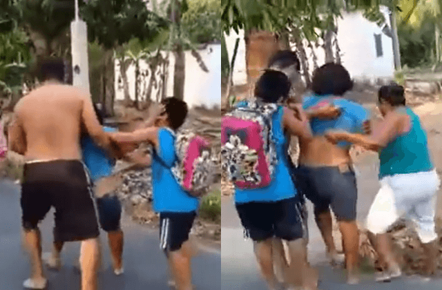 "¡Ayúdenme!”: mujer es golpeada frente a sus hijos, en Cosoleacaque