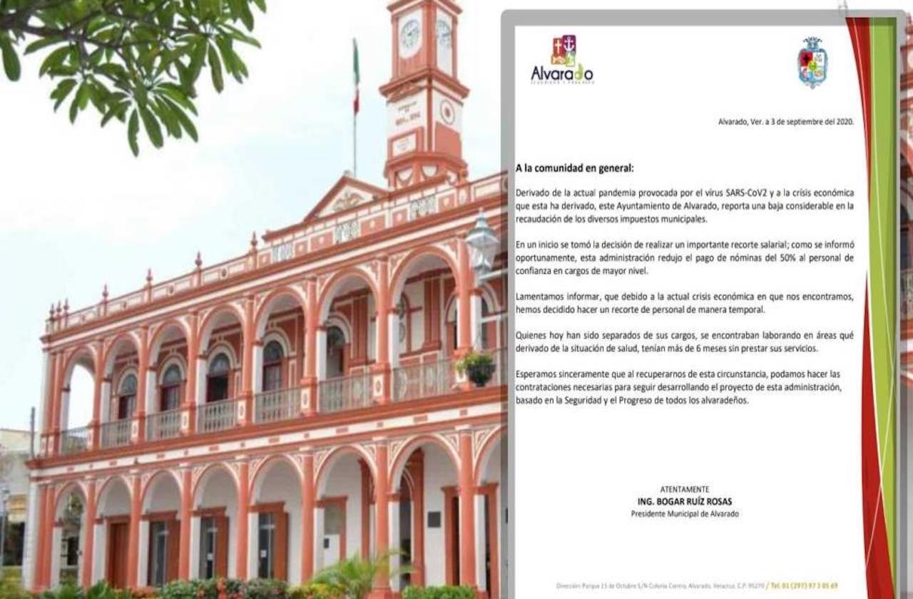Ayuntamiento de Alvarado despide a personal por "baja recaudación"