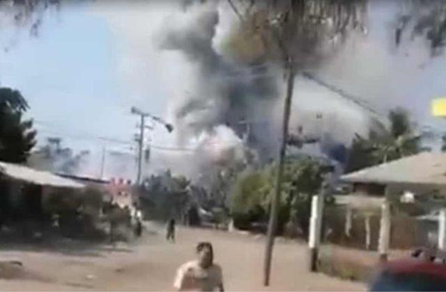 VIDEO: Explota bodega de Michoacán con pirotecnia; captan estallido
