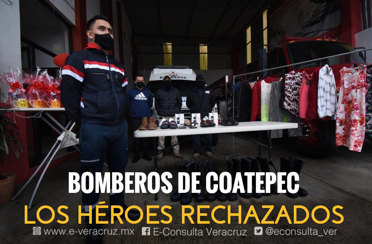   Bomberos de Coatepec, héroes que sobreviven vendiendo antojitos 