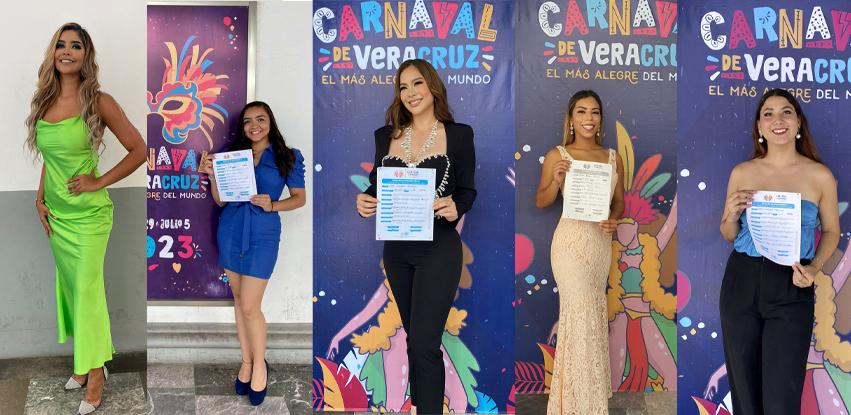 Ellas son las 5 candidatas a reina del Carnaval de Veracruz 
