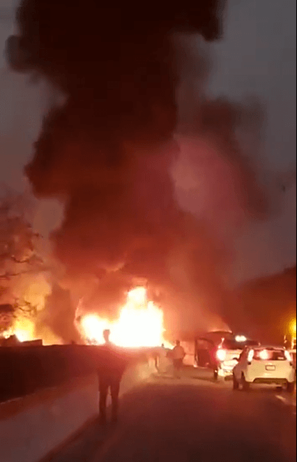 Lista de lesionados por explosión de tráiler en la Córdoba-Veracruz