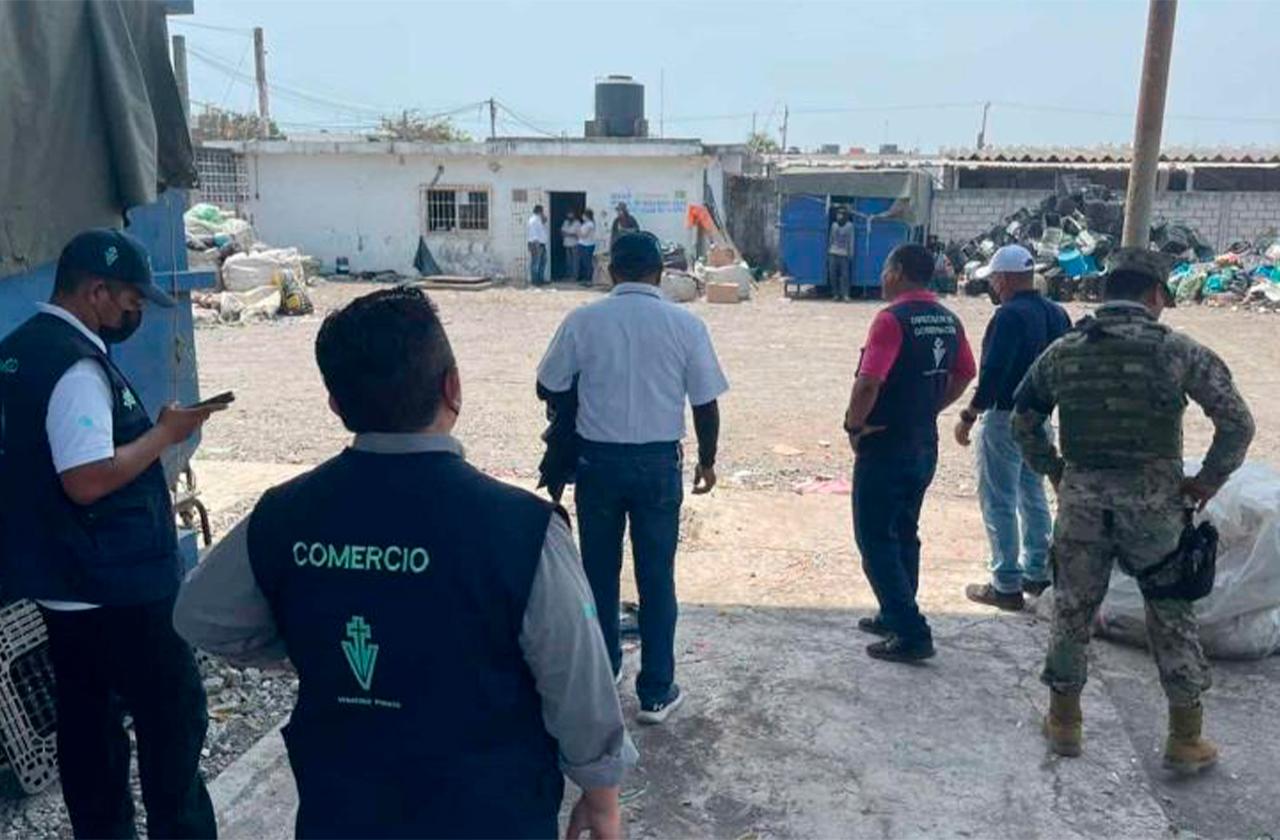 Clausuran chatarrera por tener material robado de CFE en Veracruz 