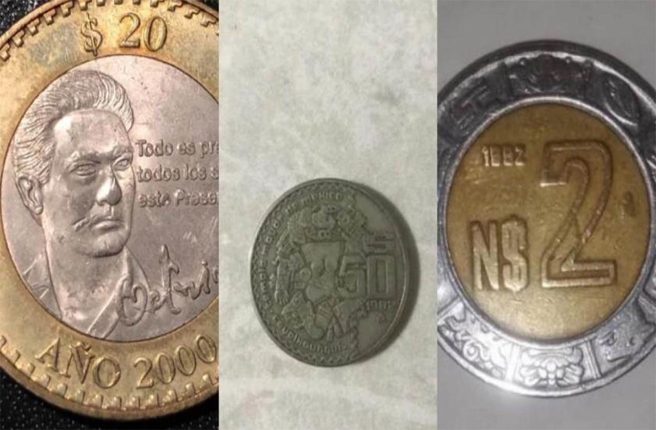 ¡Checa tu cartera! Estas 3 monedas mexicanas se venden caras online