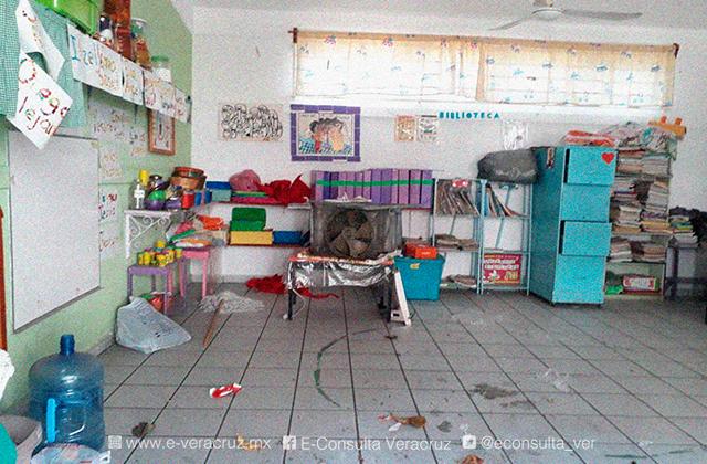 Con saqueos, así el panorama de escuelas en Veracruz tras pandemia