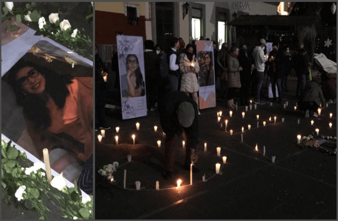 Con velas y flores, así exigieron justicia para Samara en Xalapa