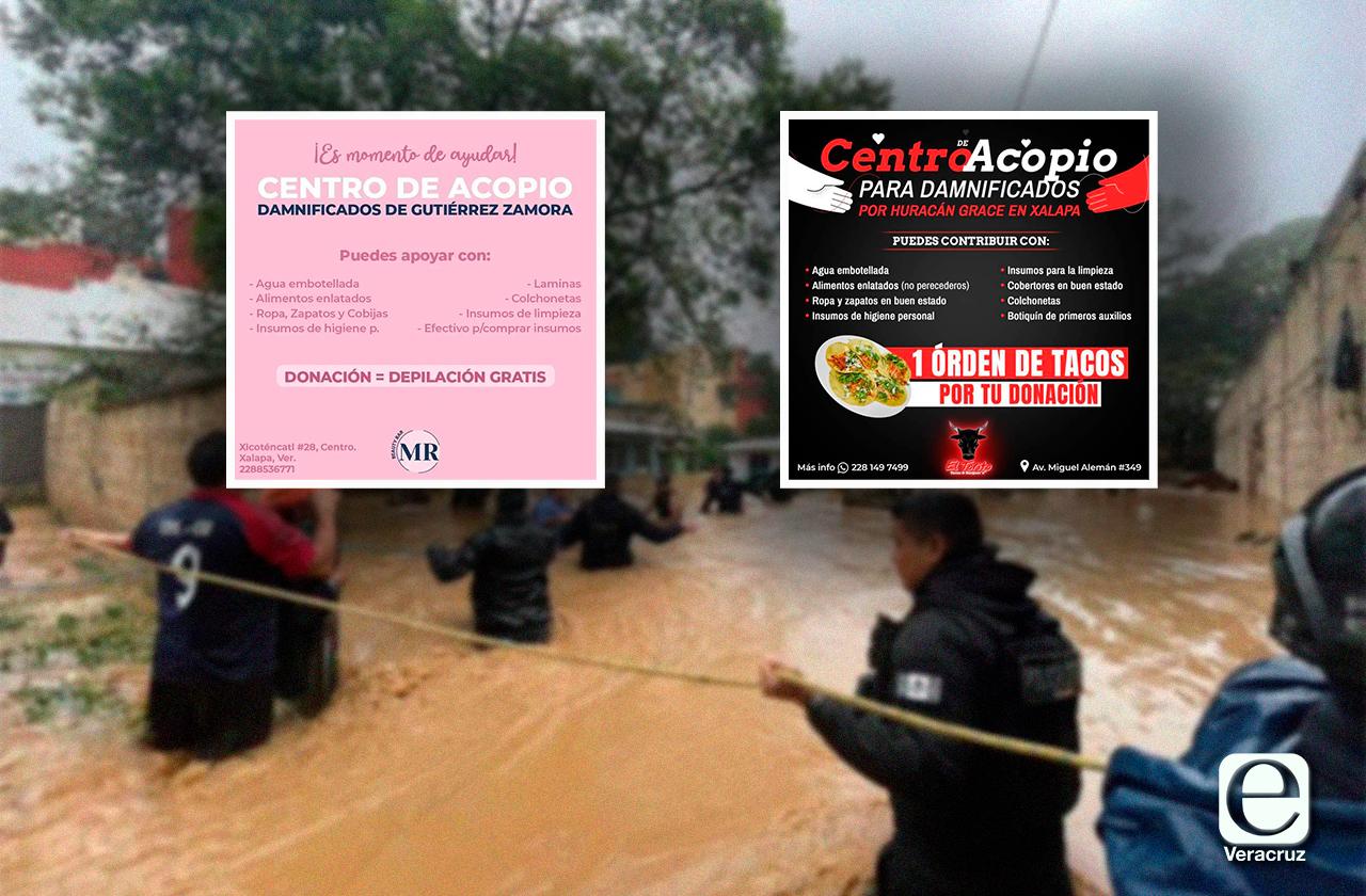 Depilaciones y tacos por víveres: Negocios de Xalapa lanzan campaña