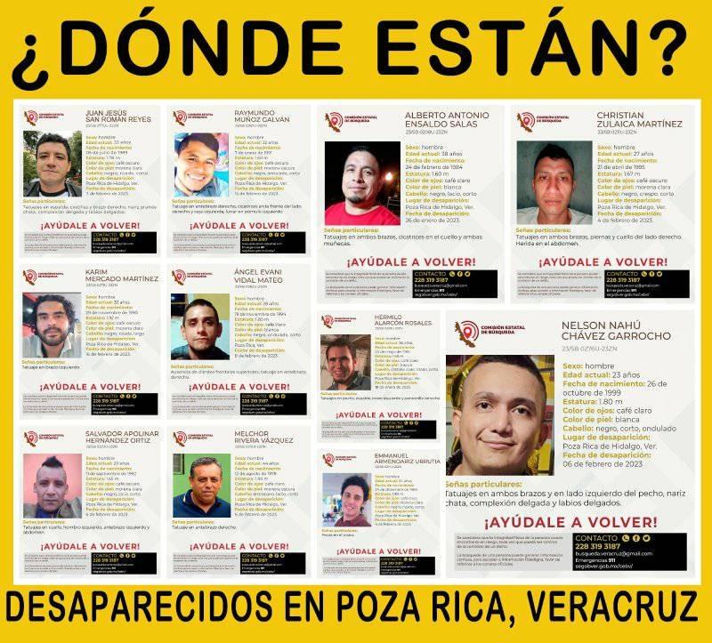 Poza Rica: Reportan a 13 hombres desaparecidos en menos de un mes
