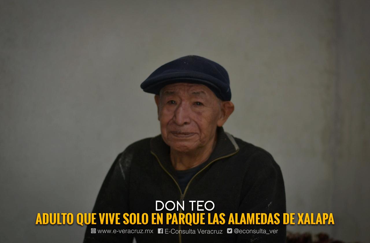 Don Teo: guardián que necesita ayuda y vive en soledad de parque en Xalapa