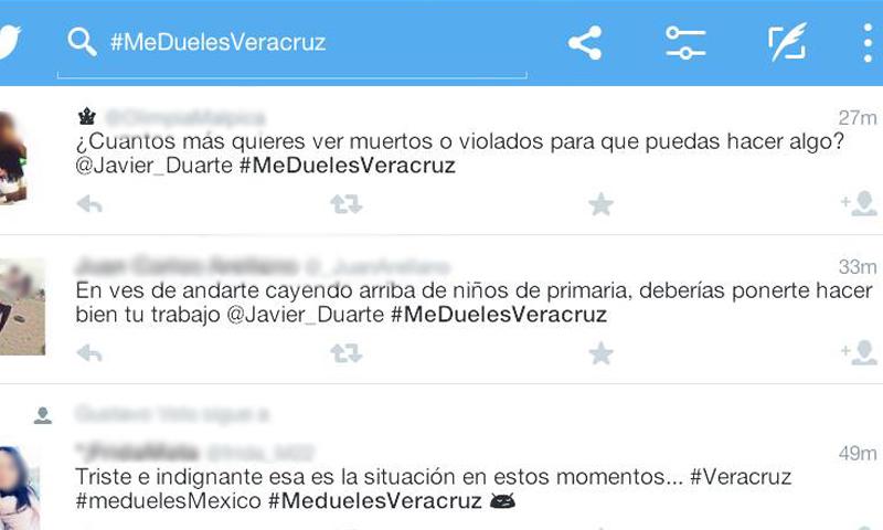 #MeDuelesVeracruz: indignación de los veracruzanos en redes