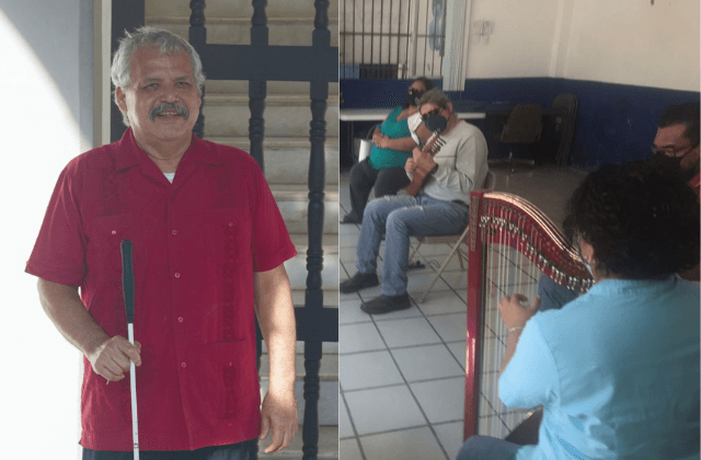 En Veracruz, Sergio enseña a bailar a personas con ceguera