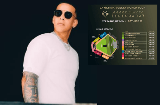 Mira los precios para el concierto de Daddy Yankee en Veracruz