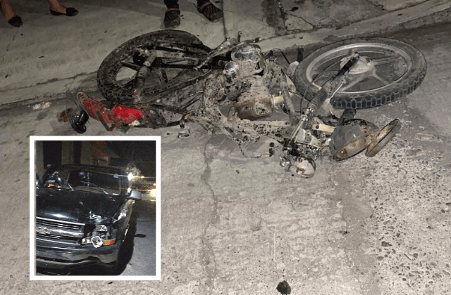 Fallece motociclista tras ser arrollado por camioneta en Cuitláhuac