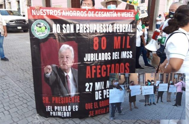 Veracruz recibe 'mañanera' de AMLO entre manifestaciones