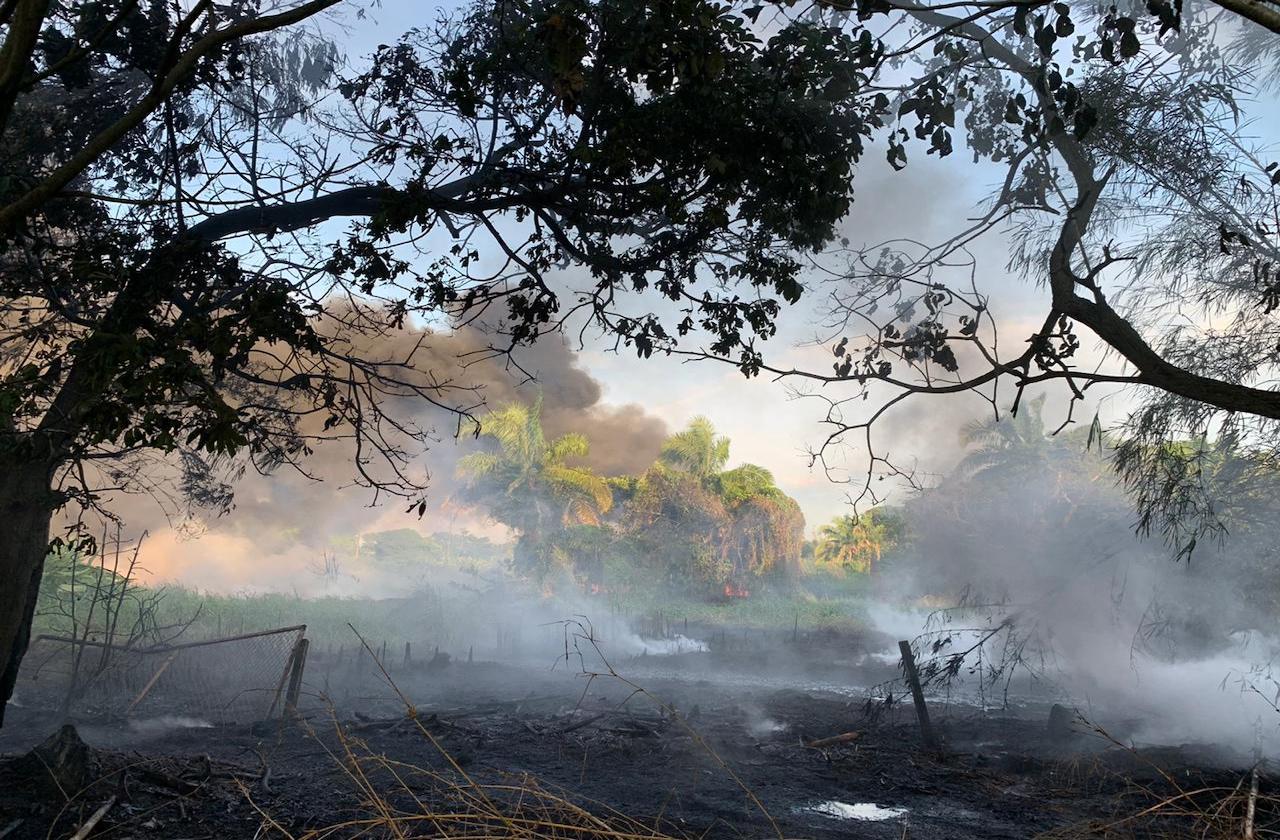 Fuga de hidrocarburo provocó incendio en Minatitlán 