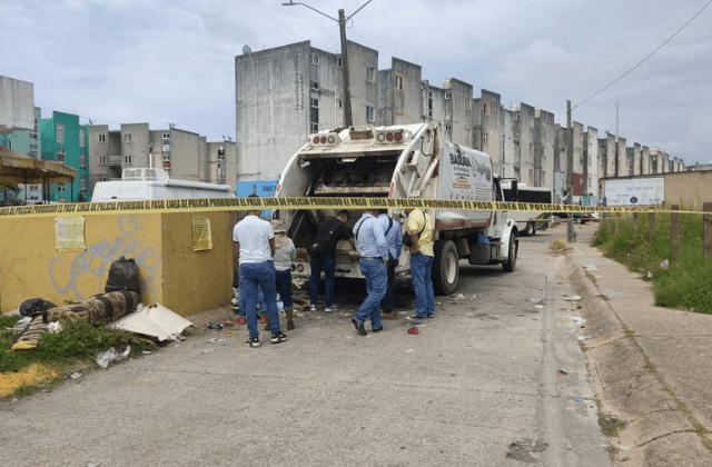 Hallan restos humanos en contenedor de basura en Coatza