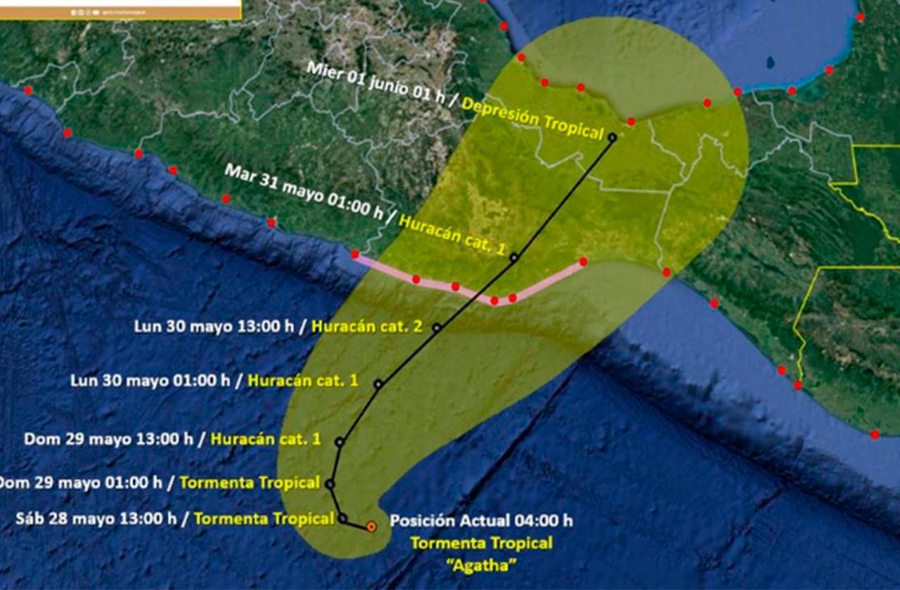 Hay alerta en ríos y presas del sur de Veracruz por huracán Agatha