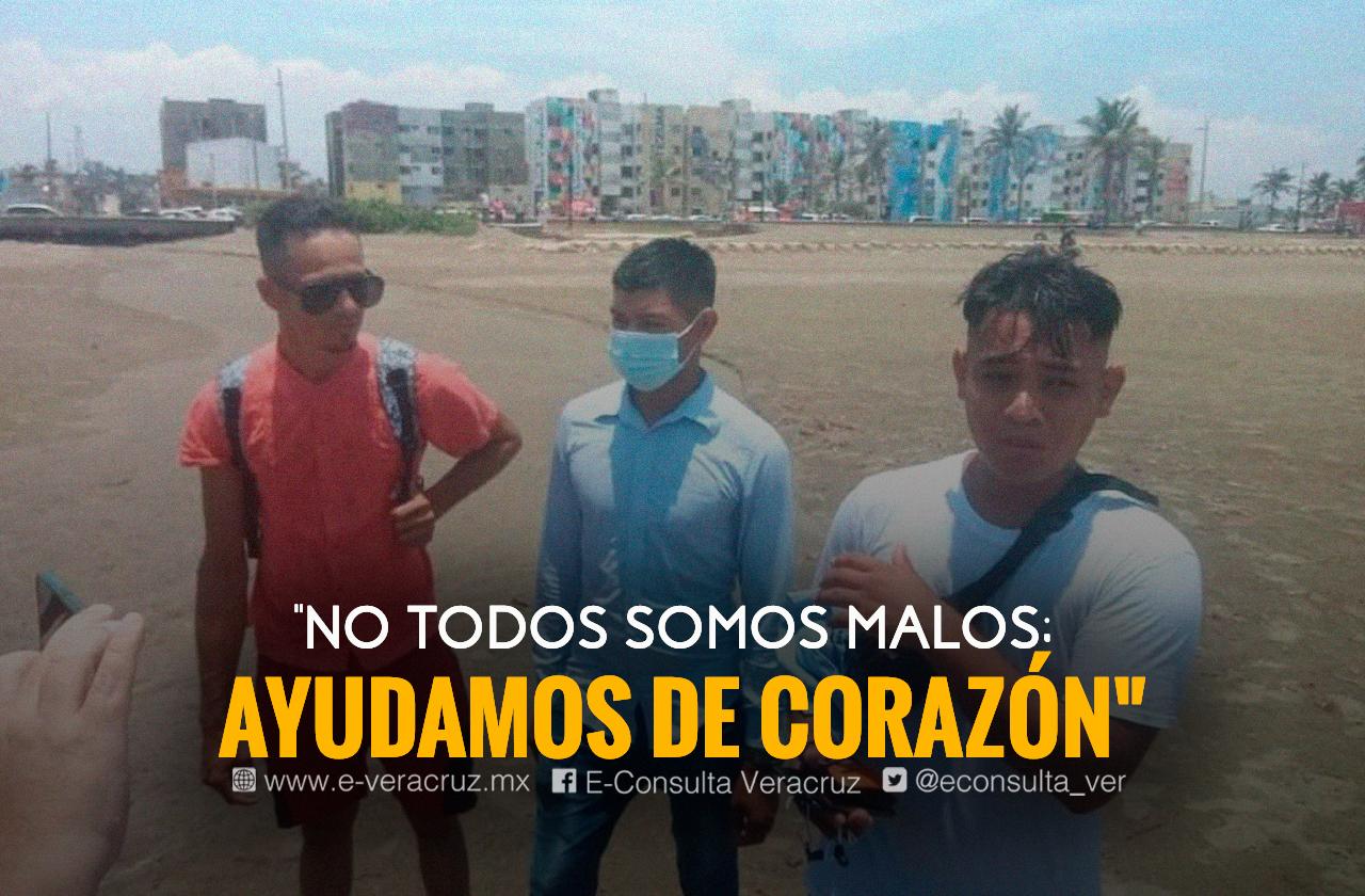 De desplazados a héroes: migrantes salvaron a turistas en playa de Coatza