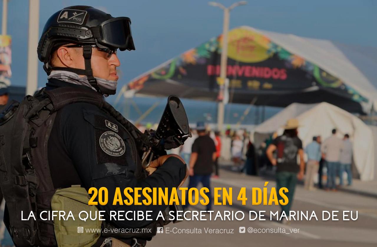 20 asesinatos en 4 días: la cifra que recibe a Carlos del Toro en Veracruz