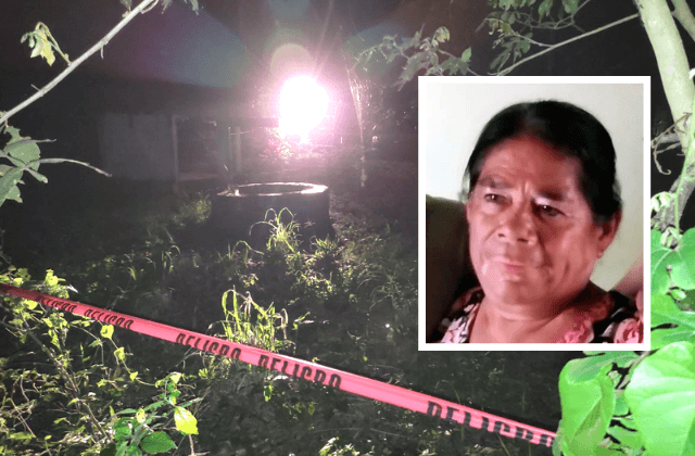 Imelda, de 65 años, desapareció y fue hallada muerta en un pozo en Amatlán