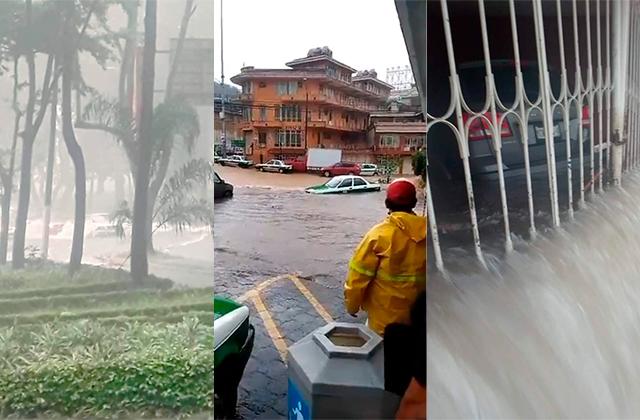 En una hora, tormenta en Xalapa deja inundaciones y damnificados