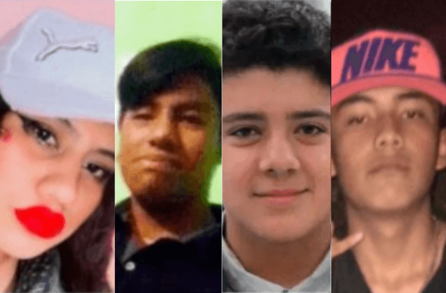 José, Alejandro, Felipe y Arumy, menores desaparecidos en Xalapa