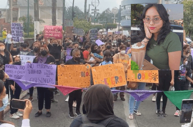 ‘Juana no murió, su vecino la mató’: Marchan en Xalapa por feminicidio
