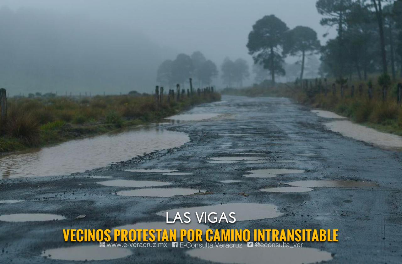 Las Vigas: pueblo exige camino y lo denuncian por cortar agua a Xalapa